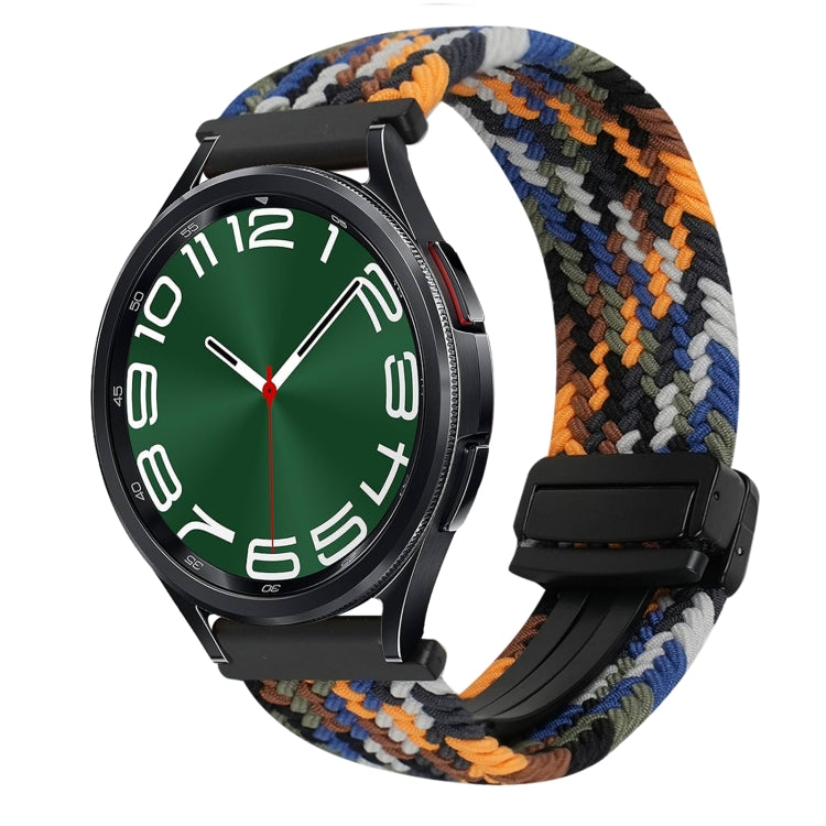 Correia de relógio trançada com fivela magnética de 20mm, para Samsung Galaxy Watch FE 40mm, para Samsung Galaxy Watch 6 Classic