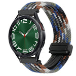 Correia de relógio trançada com fivela magnética de 20mm, para Samsung Galaxy Watch FE 40mm, para Samsung Galaxy Watch 6 Classic