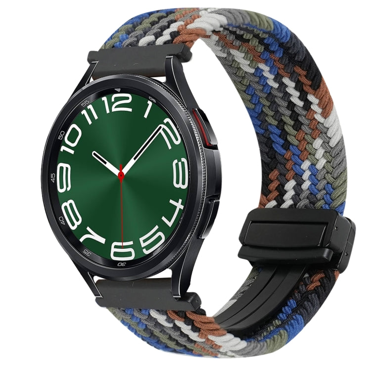 Correia de relógio trançada com fivela magnética de 20mm, para Samsung Galaxy Watch FE 40mm, para Samsung Galaxy Watch 6 Classic