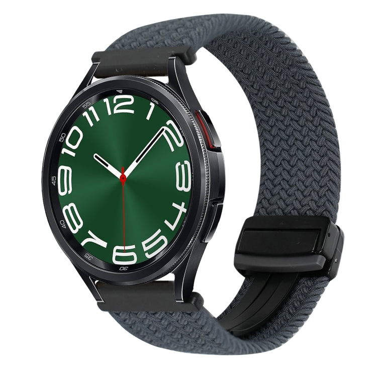 Correia de relógio trançada com fivela magnética de 20mm, para Samsung Galaxy Watch FE 40mm, para Samsung Galaxy Watch 6 Classic