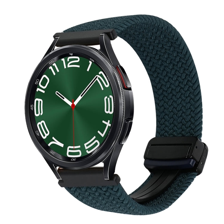 Correia de relógio trançada com fivela magnética de 20mm, para Samsung Galaxy Watch FE 40mm, para Samsung Galaxy Watch 6 Classic