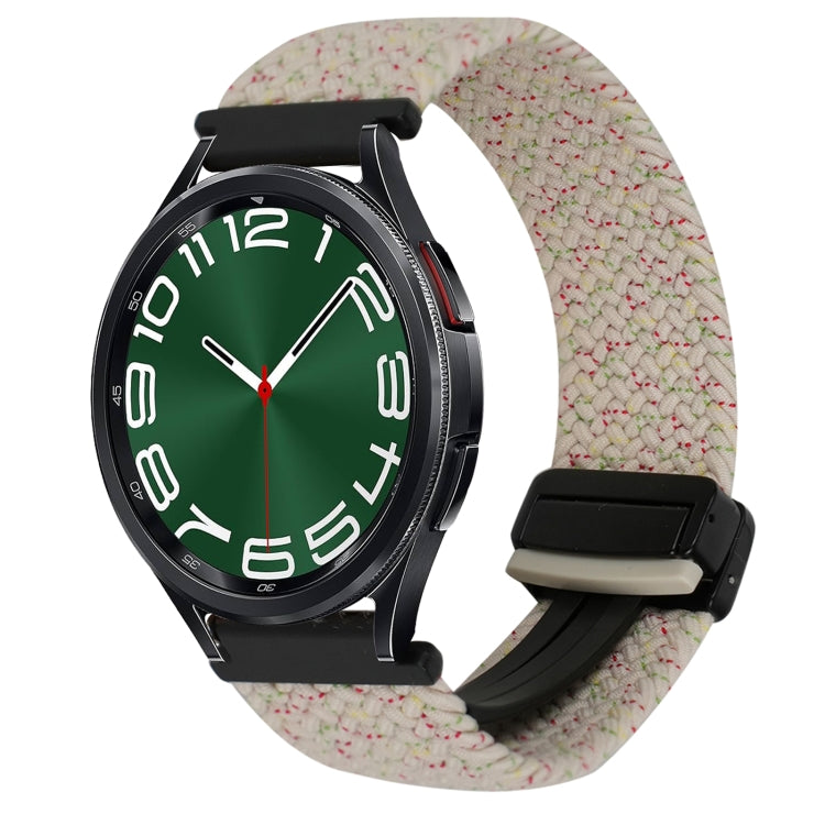 Correia de relógio trançada com fivela magnética de 20mm, para Samsung Galaxy Watch FE 40mm, para Samsung Galaxy Watch 6 Classic