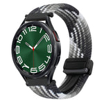 Correia de relógio trançada com fivela magnética de 20mm, para Samsung Galaxy Watch FE 40mm, para Samsung Galaxy Watch 6 Classic