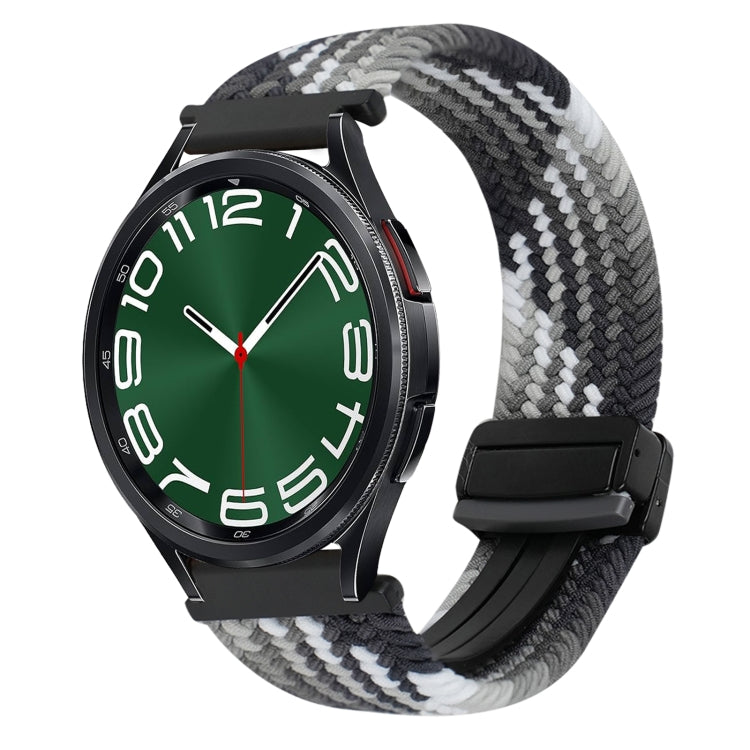 Correia de relógio trançada com fivela magnética de 20mm, para Samsung Galaxy Watch FE 40mm, para Samsung Galaxy Watch 6 Classic