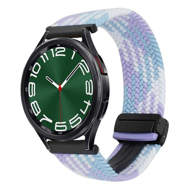 Correia de relógio trançada com fivela magnética de 20mm, para Samsung Galaxy Watch FE 40mm, para Samsung Galaxy Watch 6 Classic