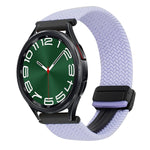 Correia de relógio trançada com fivela magnética de 20mm, para Samsung Galaxy Watch FE 40mm, para Samsung Galaxy Watch 6 Classic