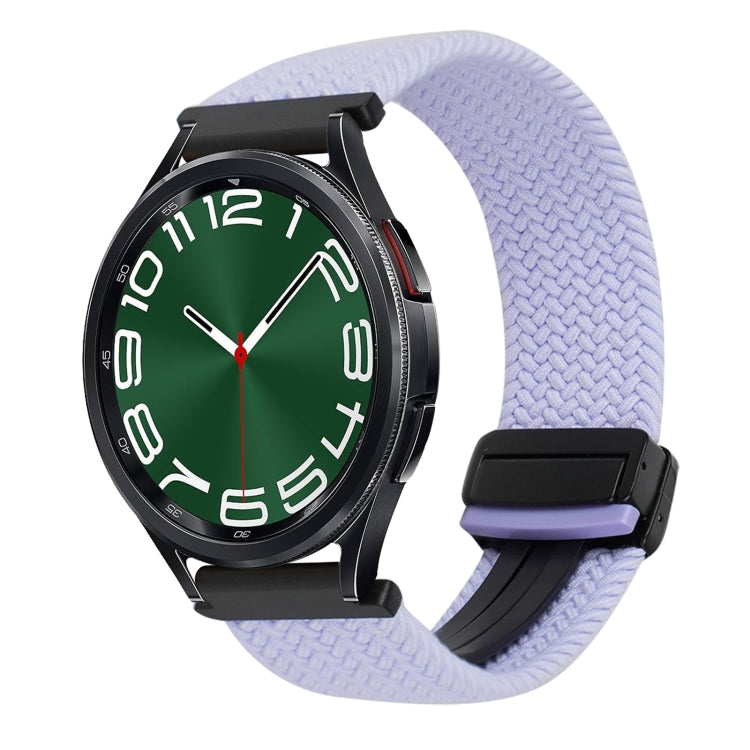 Correia de relógio trançada com fivela magnética de 20mm, para Samsung Galaxy Watch FE 40mm, para Samsung Galaxy Watch 6 Classic