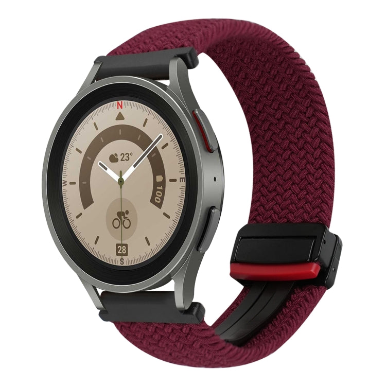 Correia de relógio trançada com fivela magnética de 20mm, para Samsung Galaxy Watch 5 Pro, para Samsung Gear Sport