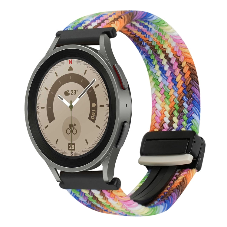 Correia de relógio trançada com fivela magnética de 20mm, para Samsung Galaxy Watch 5 Pro, para Samsung Gear Sport