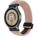 Correia de relógio trançada com fivela magnética de 20mm, para Samsung Galaxy Watch 5 Pro, para Samsung Gear Sport