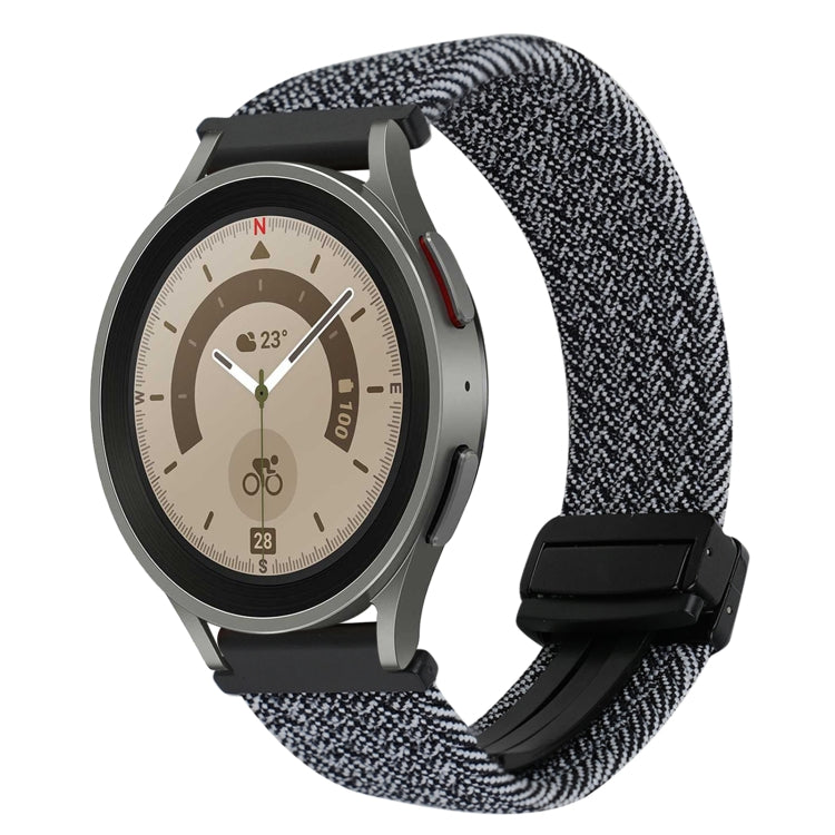 Correia de relógio trançada com fivela magnética de 20mm, para Samsung Galaxy Watch 5 Pro, para Samsung Gear Sport