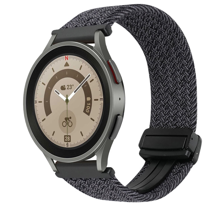 Correia de relógio trançada com fivela magnética de 20mm, para Samsung Galaxy Watch 5 Pro, para Samsung Gear Sport