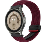 Correia de relógio trançada com fivela magnética de 20mm, para Samsung Galaxy Watch 5 Pro, para Samsung Gear Sport