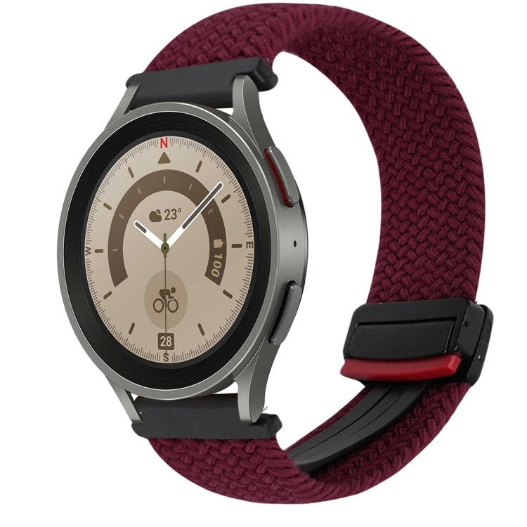 Correia de relógio trançada com fivela magnética de 20mm, para Samsung Galaxy Watch 5 Pro, para Samsung Gear Sport