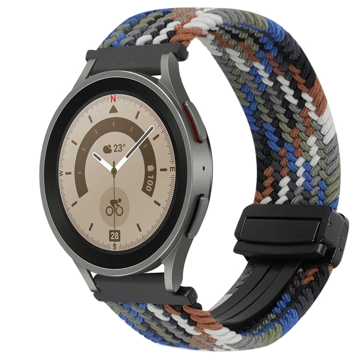 Correia de relógio trançada com fivela magnética de 20mm, para Samsung Galaxy Watch 5 Pro, para Samsung Gear Sport