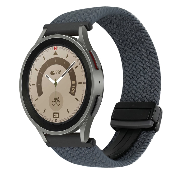 Correia de relógio trançada com fivela magnética de 20mm, para Samsung Galaxy Watch 5 Pro, para Samsung Gear Sport
