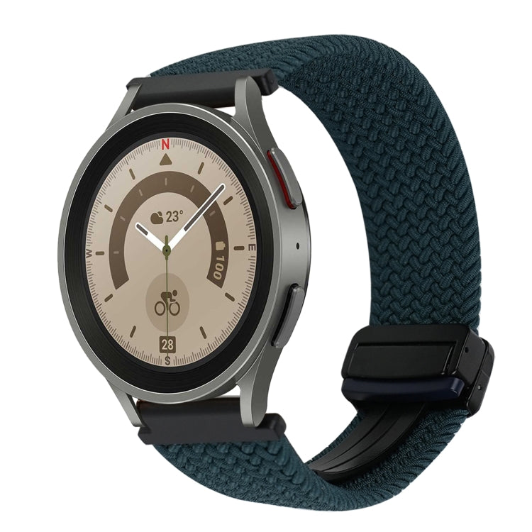 Correia de relógio trançada com fivela magnética de 20mm, para Samsung Galaxy Watch 5 Pro, para Samsung Gear Sport