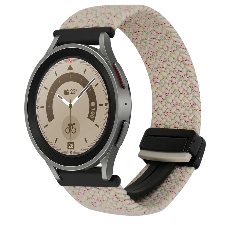 Correia de relógio trançada com fivela magnética de 20mm, para Samsung Galaxy Watch 5 Pro, para Samsung Gear Sport