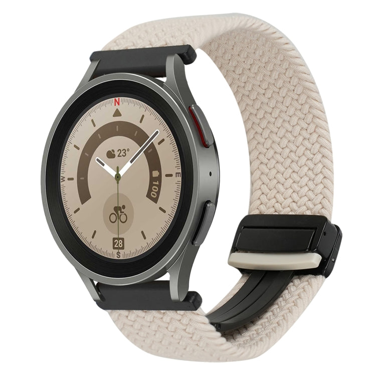 Correia de relógio trançada com fivela magnética de 20mm, para Samsung Galaxy Watch 5 Pro, para Samsung Gear Sport