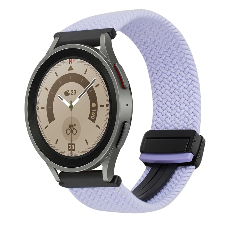 Correia de relógio trançada com fivela magnética de 20mm, para Samsung Galaxy Watch 5 Pro, para Samsung Gear Sport