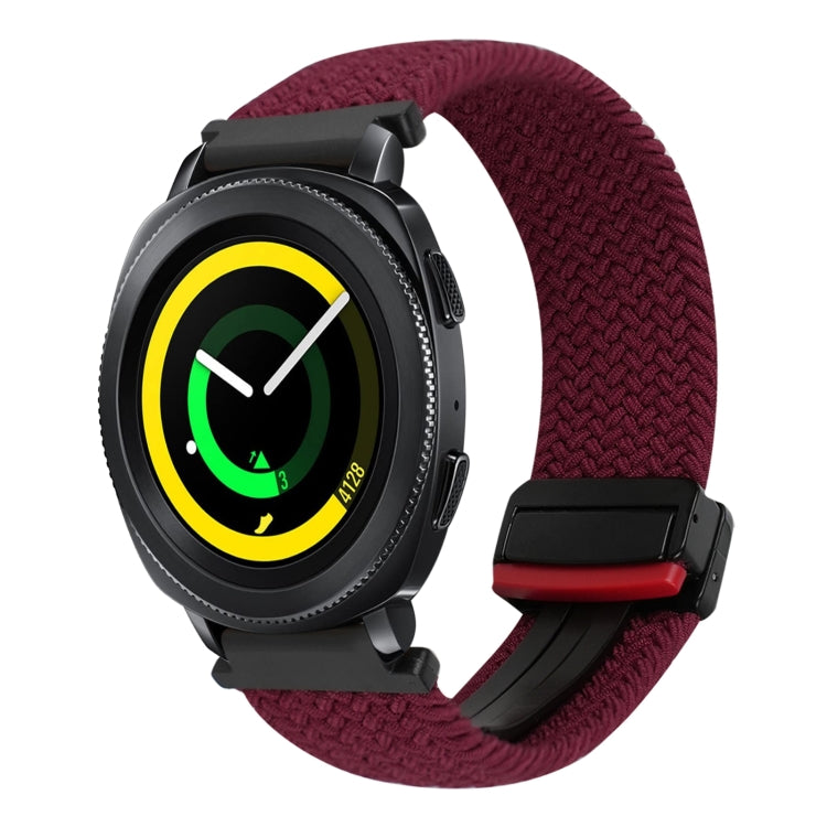 Correia de relógio trançada com fivela magnética de 20mm, para Samsung Galaxy Watch 5 Pro, para Samsung Gear Sport