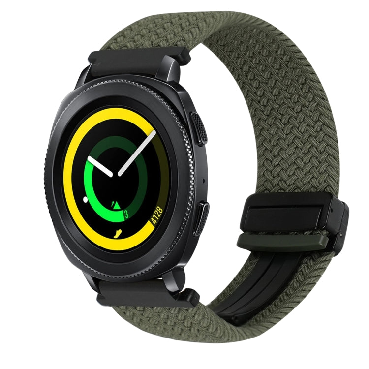 Correia de relógio trançada com fivela magnética de 20mm, para Samsung Galaxy Watch 5 Pro, para Samsung Gear Sport
