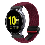 Correia de Relógio Trançada com Fecho Magnético de 20mm, Para Samsung Galaxy Watch Active 2, Para Samsung Galaxy Watch 3 41mm