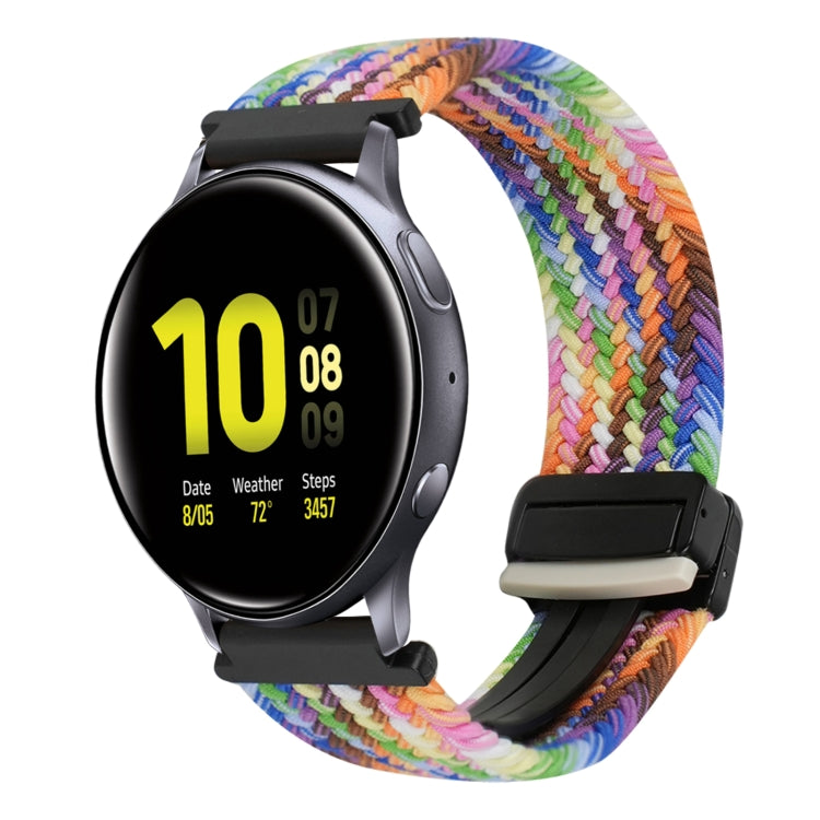 Correia de Relógio Trançada com Fecho Magnético de 20mm, Para Samsung Galaxy Watch Active 2, Para Samsung Galaxy Watch 3 41mm