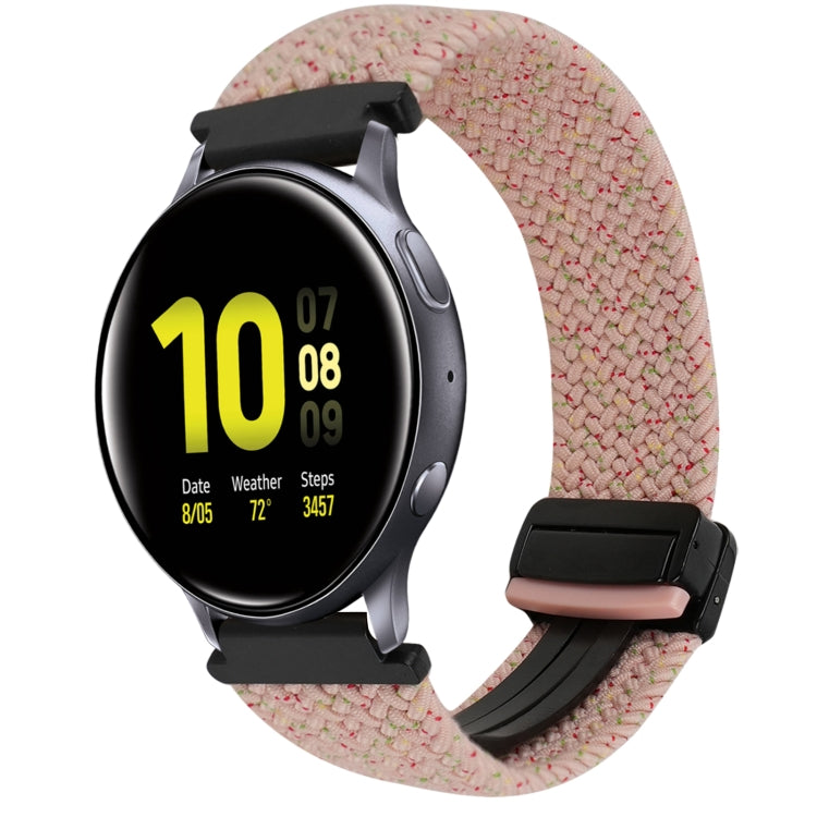 Correia de Relógio Trançada com Fecho Magnético de 20mm, Para Samsung Galaxy Watch Active 2, Para Samsung Galaxy Watch 3 41mm