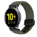 Correia de Relógio Trançada com Fecho Magnético de 20mm, Para Samsung Galaxy Watch Active 2, Para Samsung Galaxy Watch 3 41mm