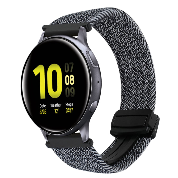 Correia de Relógio Trançada com Fecho Magnético de 20mm, Para Samsung Galaxy Watch Active 2, Para Samsung Galaxy Watch 3 41mm
