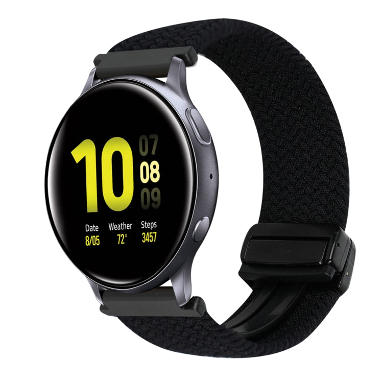 Correia de Relógio Trançada com Fecho Magnético de 20mm, Para Samsung Galaxy Watch Active 2, Para Samsung Galaxy Watch 3 41mm