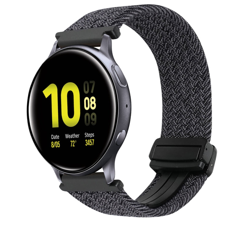 Correia de Relógio Trançada com Fecho Magnético de 20mm, Para Samsung Galaxy Watch Active 2, Para Samsung Galaxy Watch 3 41mm