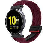 Correia de Relógio Trançada com Fecho Magnético de 20mm, Para Samsung Galaxy Watch Active 2, Para Samsung Galaxy Watch 3 41mm