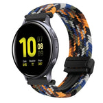 Correia de Relógio Trançada com Fecho Magnético de 20mm, Para Samsung Galaxy Watch Active 2, Para Samsung Galaxy Watch 3 41mm