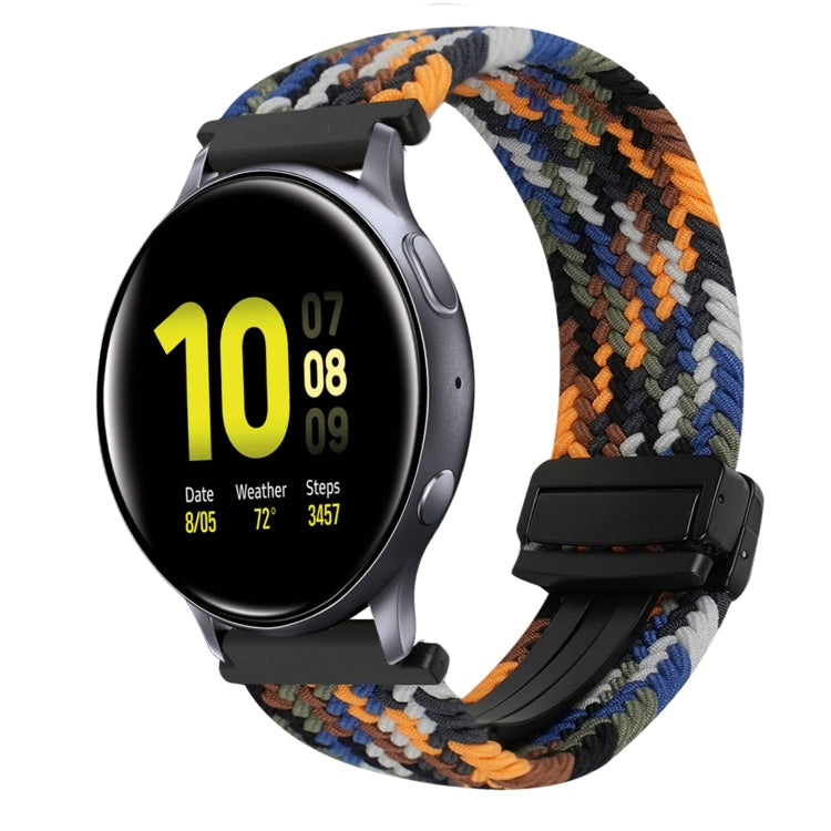 Correia de Relógio Trançada com Fecho Magnético de 20mm, Para Samsung Galaxy Watch Active 2, Para Samsung Galaxy Watch 3 41mm