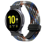 Correia de Relógio Trançada com Fecho Magnético de 20mm, Para Samsung Galaxy Watch Active 2, Para Samsung Galaxy Watch 3 41mm