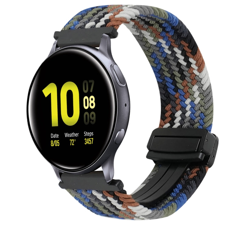 Correia de Relógio Trançada com Fecho Magnético de 20mm, Para Samsung Galaxy Watch Active 2, Para Samsung Galaxy Watch 3 41mm