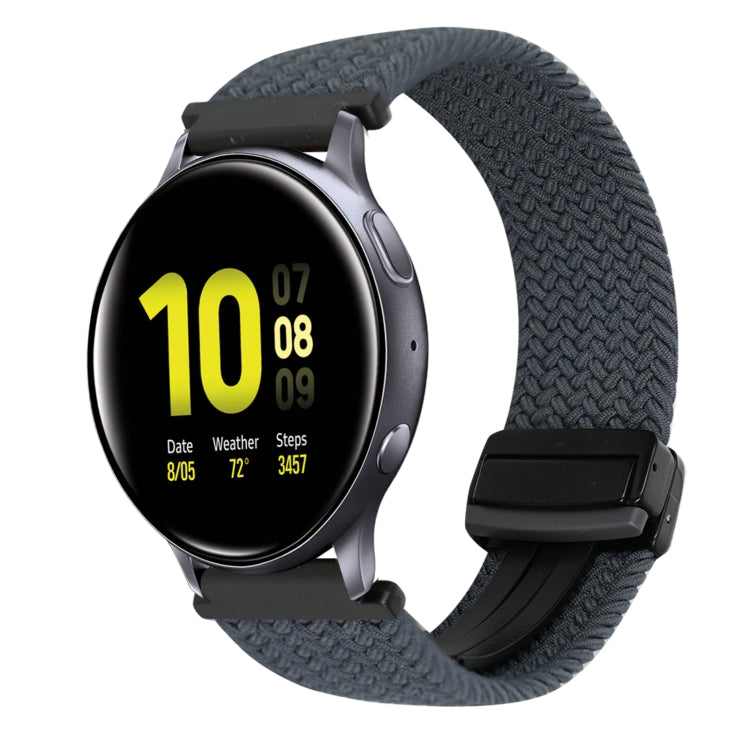 Correia de Relógio Trançada com Fecho Magnético de 20mm, Para Samsung Galaxy Watch Active 2, Para Samsung Galaxy Watch 3 41mm