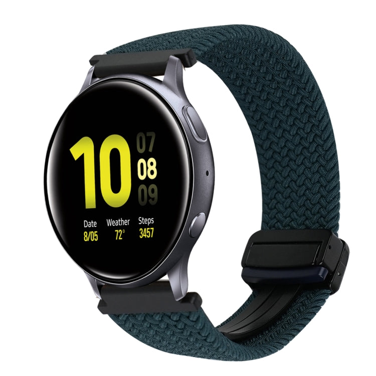 Correia de Relógio Trançada com Fecho Magnético de 20mm, Para Samsung Galaxy Watch Active 2, Para Samsung Galaxy Watch 3 41mm