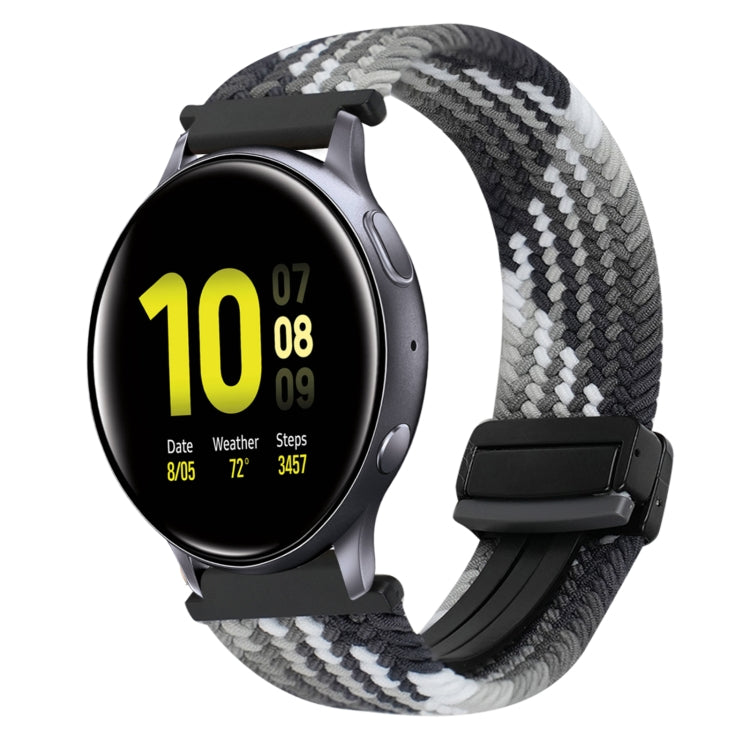 Correia de Relógio Trançada com Fecho Magnético de 20mm, Para Samsung Galaxy Watch Active 2, Para Samsung Galaxy Watch 3 41mm