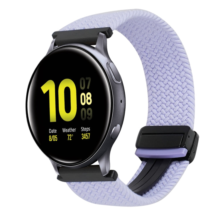 Correia de Relógio Trançada com Fecho Magnético de 20mm, Para Samsung Galaxy Watch Active 2, Para Samsung Galaxy Watch 3 41mm