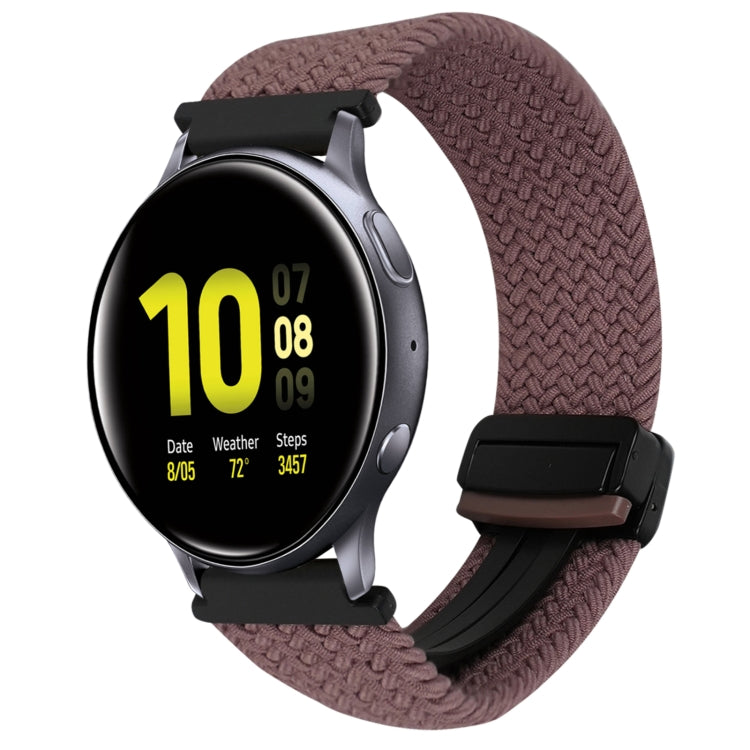 Correia de Relógio Trançada com Fecho Magnético de 20mm, Para Samsung Galaxy Watch Active 2, Para Samsung Galaxy Watch 3 41mm