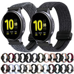 Correia de Relógio Trançada com Fecho Magnético de 20mm, Para Samsung Galaxy Watch Active 2, Para Samsung Galaxy Watch 3 41mm
