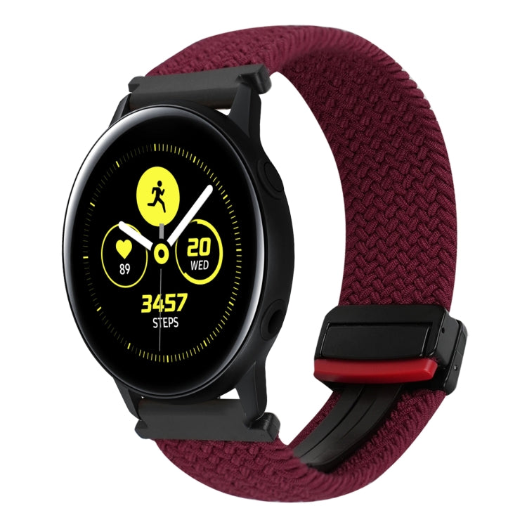 Correia de Relógio Trançada com Fecho Magnético de 20mm, Para Samsung Galaxy Watch Active, Para Samsung Galaxy Watch 42mm
