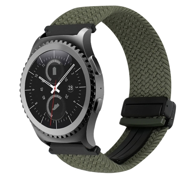 Correia de Relógio Trançada com Fecho Magnético de 20mm, Para Samsung Gear S2 Classic, Para Samsung Galaxy Watch 7