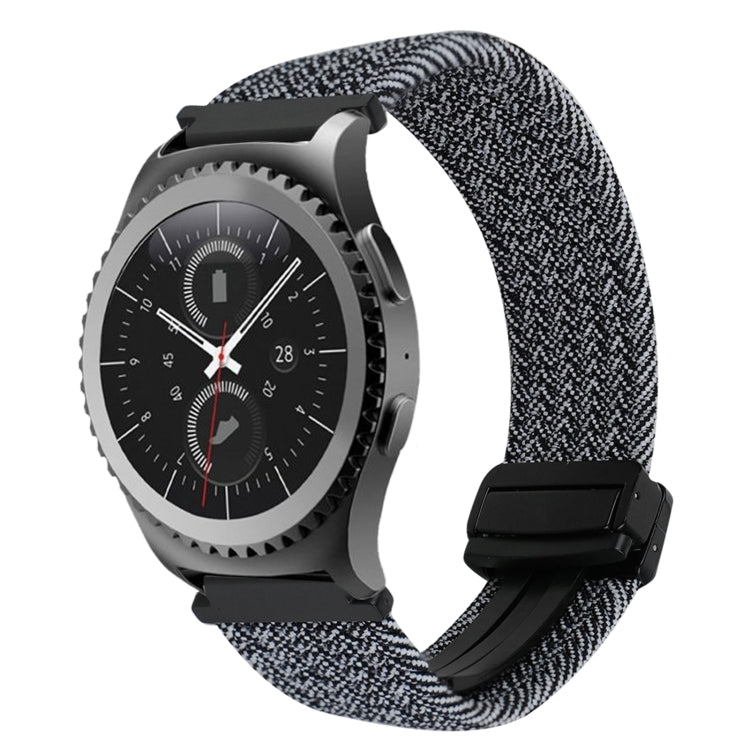 Correia de Relógio Trançada com Fecho Magnético de 20mm, Para Samsung Gear S2 Classic, Para Samsung Galaxy Watch 7