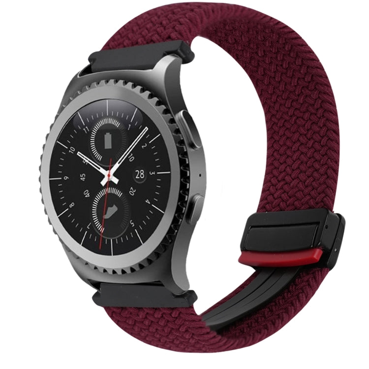 Correia de Relógio Trançada com Fecho Magnético de 20mm, Para Samsung Gear S2 Classic, Para Samsung Galaxy Watch 7