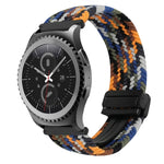 Correia de Relógio Trançada com Fecho Magnético de 20mm, Para Samsung Gear S2 Classic, Para Samsung Galaxy Watch 7