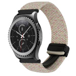 Correia de Relógio Trançada com Fecho Magnético de 20mm, Para Samsung Gear S2 Classic, Para Samsung Galaxy Watch 7